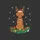 Vizsla Dog Lovers' Cheerful Brown-Orange Vizsla Reindeer Antlers Santa Hat Festive Christmas Garland Ornaments Snowflakes Sweatshirt - 2