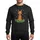 Vizsla Dog Lovers' Cheerful Brown-Orange Vizsla Reindeer Antlers Santa Hat Festive Christmas Garland Ornaments Snowflakes Sweatshirt - 1