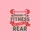 Fitness Enthusiasts' Distressed Red Barbell Holly Berry Typography Holiday Grunge Design Sweatshirt - 2