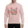Fitness Enthusiasts' Distressed Red Barbell Holly Berry Typography Holiday Grunge Design Sweatshirt - 1