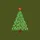 Basketball Fans' Vibrant Green Basketball Player Silhouette Christmas Tree Design with Maroon Trunk and Orange Basketball Star Sweatshirt - 2