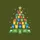 Kids' & Truck Lovers' Whimsical Recycling Bin Christmas Tree Festive Flat Art Sweatshirt - 2