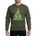 Kids' & Truck Lovers' Whimsical Recycling Bin Christmas Tree Festive Flat Art Sweatshirt - 1