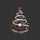 Women's Nurses Whimsical Red Stethoscope Christmas Tree White Garland Medical Cross Yellow Stars Merry Christmas Text Sweatshirt - 2