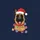 Belgian Malinois Lover's Playful Malinois Dog Santa Hat Red Green Blue Orange Christmas Lights Art Sweatshirt - 2