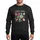 Christmas Bakers Hand-drawn Festive Sage Green 'Cookie Baking Crew' Design, Gingerbread Man, Holly, Red Accents Sweatshirt - 1
