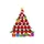 Ladybug Lovers' Whimsical Festive Red Ladybug Christmas Tree Gold Star Santa Hat Design Sweatshirt - 2