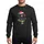 Black Labrador Lovers Playful Cartoon Black Lab Santa Hat Red Green Scarf Santa Reindeer Reflections Sweatshirt - 1