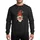 Family Holiday Whimsical Christmas Gnome holding Gift Box, wrapped in Colorful Flat String Lights with White Beard, Red Hat & Snowflake Sweatshirt - 1