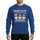 Holiday Celebrators' Humorous Ugly Pixel Art 'Hanging With My Snowmies' Snowmen Red Green Gold Graphic Sweatshirt - 1