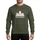 Climbers & Hikers' Geometric Grey Mountains Red Santa Hats White Merry Slopes Sweatshirt - 1