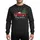 Christmas Enthusiasts' Vintage Deep Red Pickup Truck Green Tree Yellow Blue Purple Ornaments White Snowflakes Sweatshirt - 1
