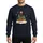 Music Lover's Festive Brown Ukulele, Rainbow Christmas Lights, Santa Hat, Colorful Gift Boxes & Snowflakes Art Sweatshirt - 1