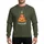 Holiday Foodies' Whimsical Pizza Christmas Tree, Golden Yellow Cheese, Red Pepperoni Ornaments, White Star, 'Pizza On Earth' Script Sweatshirt - 1