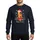 Tuba Music Lovers' Crisp Vector Bright Yellow Tuba Red Santa Hat Colorful Lights Snowy Pine Garland Gold Bells & Merry Christmas Sweatshirt - 1
