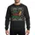 Musician Christmas Fan Ugly Sweater Style JOY TUBA WORLD Knit Red Green Golden Tuba Reindeer Black Sweatshirt - 1