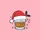 Whiskey Lovers' Bold Illustrative Festive Whiskey Glass, Bright Red Santa Hat, Green Holly, Striped Candy Canes, Gold Stars Sweatshirt - 2