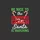 Holiday Season Enthusiasts' Vibrant Green Red White Stacked Festive Typographic Swimming Coach Candy Cane Santa Design Sweatshirt - 2