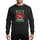 Holiday Season Enthusiasts' Vibrant Green Red White Stacked Festive Typographic Swimming Coach Candy Cane Santa Design Sweatshirt - 1