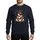 Chicken Lovers' Realistic Hens Chicks Christmas Tree Red Bow Colorful Lights Gold Bells Black Snow Sweatshirt - 1