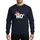 Mathematics Enthusiasts Distressed Ho-3 Cubed Red Santa Hat Vintage Blocky Typography Sweatshirt - 1