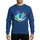 Figure Skaters' Energetic Aqua Teal Blue Ice Skates Hot Pink Purple Orange Splashes Sweatshirt - 1