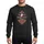 Christmas Literature Fans Victorian Dark Red White Ghost of Christmas Present 1843 London Seal Art Sweatshirt - 1