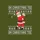 Christmas Golfers Humorous Golfing Santa Claus Ugly Christmas Sweater Knit Pattern Red White Black Sweatshirt - 2