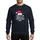 Adult Humor Christmas Fans Bold White Text Red Santa Hat Black Background Four-Point Stars Sweatshirt - 1