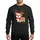 Corgi Lovers' Joyful Fawn Corgi Reindeer Antlers Red Santa Hat Holly Gold Baubles Multicolor Christmas Lights Sweatshirt - 1