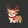 Corgi Lovers' Joyful Fawn Corgi Reindeer Antlers Red Santa Hat Holly Gold Baubles Multicolor Christmas Lights Sweatshirt - 2