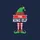 Family Christmas Whimsical Green Red Gold Elf King Crown Graphic with Striped Socks and Pointed Shoes Sweatshirt - 2