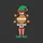 Family Christmas Celebrators' Emerald Green Elf Hat Red Striped Socks Golden Bells Cookie Graphic Bold Text Festive Sweatshirt - 2