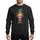 Family Christmas Celebrators' Emerald Green Elf Hat Red Striped Socks Golden Bells Cookie Graphic Bold Text Festive Sweatshirt - 1