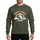 Fantasy Football Fans' Whimsical Fumbling Unicorn, Vibrant Rainbow, Collegiate 'FANTASY FOOTBALL' Design Sweatshirt - 1