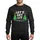 Unisex Holiday Celebrators' Distressed 'Let's Get Lit' Snow-Capped, Santa Hat, Vibrant Green Christmas Trees, Colorful Ornaments & Lights Sweatshirt - 1