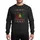 Womens Whimsical Merry Christmas Red Green Plaid Leopard Trees Lights Snowflakes Sweatshirt - 1