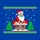 Adult Holiday Humor Enthusiasts Comical Santa Chimney Scene with Bare Legs, Pixel Art Snowflakes, and Red Green Zigzag Borders Sweatshirt - 2