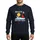 Boating Christmas Enthusiasts' Festive Nautical White Yacht Red Sail Santa Blue Water Yellow Sun 'BOATS & HO HO HOS' Text Sweatshirt - 1