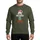 Festive Family Adults' Whimsical 'I'm The Retired Elf' Stacked Red White Striped Elf Figure Sweatshirt - 1