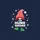 Christmas Family Group Playful Red Green Hunk Gnome, Striped Hat, Polka Dots, Confident Green Boots, Snowflakes Stars Black Sweatshirt - 2