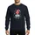 Christmas Family Group Playful Red Green Hunk Gnome, Striped Hat, Polka Dots, Confident Green Boots, Snowflakes Stars Black Sweatshirt - 1