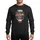 Festive Bowling Fans' White & Red Snow-Capped 'Naughty List' Typography, Green Holly & Gold Bells Bowling Theme Sweatshirt - 1