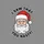 Adults' Humorous Holiday Stern Grumpy Santa Vintage Comic Head 'I Saw That' Bold Red Hat Black Retro Font Art Sweatshirt - 2