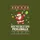 Pickleball Players' Festive Fun Bold Dabbing Santa Pickleball Ugly Christmas Red White Green Pixelated Fair Isle Pattern Sweatshirt - 2