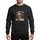 Christmas Cookie Lovers' Whimsical Gingerbread Man, Red Santa Hat, Cookie Text, White Icing, Black Background Festive Humor Sweatshirt - 1