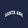 Vintage Style Enthusiasts White Bold Arched SANTA ANA Block Letters Worn Screen Print Texture Sweatshirt - 2