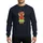 Couples' Whimsical Gingerbread Girl Winking Heart Fuchsia Pink Lime Green Festive Design Sweatshirt - 1