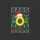Christmas Enthusiasts' Cheerful Santa Hat Avocado, Green Christmas Trees, Multi-color Ornaments, Red White Black Pixelated Fair Isle Ugly Sweater Pattern Sweatshirt - 2