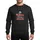 Firefighter Community Bold Red White Black 'Santa's Favorite Firefighter' Helmet Sleigh Christmas Candy Cane Graphic Sweatshirt - 1